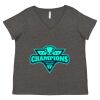 Women's Curvy Collection Fine Jersey V-Neck Tee Thumbnail