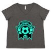 Women's Curvy Collection Fine Jersey V-Neck Tee Thumbnail