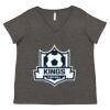 Women's Curvy Collection Fine Jersey V-Neck Tee Thumbnail