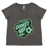 Women's Curvy Collection Fine Jersey V-Neck Tee Thumbnail