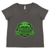 Women's Curvy Collection Fine Jersey V-Neck Tee Thumbnail
