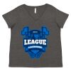Women's Curvy Collection Fine Jersey V-Neck Tee Thumbnail