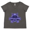 Women's Curvy Collection Fine Jersey V-Neck Tee Thumbnail