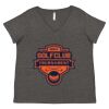 Women's Curvy Collection Fine Jersey V-Neck Tee Thumbnail