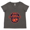 Women's Curvy Collection Fine Jersey V-Neck Tee Thumbnail