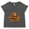 Women's Curvy Collection Fine Jersey V-Neck Tee Thumbnail
