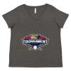 Women's Curvy Collection Fine Jersey V-Neck Tee Thumbnail