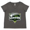 Women's Curvy Collection Fine Jersey V-Neck Tee Thumbnail