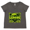 Women's Curvy Collection Fine Jersey V-Neck Tee Thumbnail