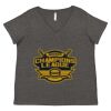 Women's Curvy Collection Fine Jersey V-Neck Tee Thumbnail