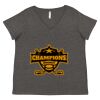 Women's Curvy Collection Fine Jersey V-Neck Tee Thumbnail