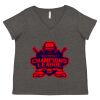 Women's Curvy Collection Fine Jersey V-Neck Tee Thumbnail