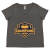 Women's Curvy Collection Fine Jersey V-Neck Tee Thumbnail