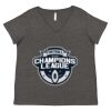 Women's Curvy Collection Fine Jersey V-Neck Tee Thumbnail