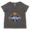 Women's Curvy Collection Fine Jersey V-Neck Tee Thumbnail