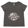 Women's Curvy Collection Fine Jersey V-Neck Tee Thumbnail