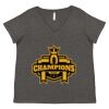 Women's Curvy Collection Fine Jersey V-Neck Tee Thumbnail