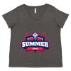 Women's Curvy Collection Fine Jersey V-Neck Tee Thumbnail