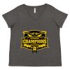 Women's Curvy Collection Fine Jersey V-Neck Tee Thumbnail