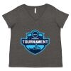 Women's Curvy Collection Fine Jersey V-Neck Tee Thumbnail