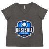 Women's Curvy Collection Fine Jersey V-Neck Tee Thumbnail