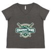 Women's Curvy Collection Fine Jersey V-Neck Tee Thumbnail