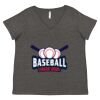 Women's Curvy Collection Fine Jersey V-Neck Tee Thumbnail