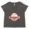 Women's Curvy Collection Fine Jersey V-Neck Tee Thumbnail