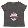 Women's Curvy Collection Fine Jersey V-Neck Tee Thumbnail