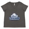 Women's Curvy Collection Fine Jersey V-Neck Tee Thumbnail