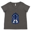 Women's Curvy Collection Fine Jersey V-Neck Tee Thumbnail