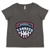 Women's Curvy Collection Fine Jersey V-Neck Tee Thumbnail