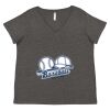 Women's Curvy Collection Fine Jersey V-Neck Tee Thumbnail