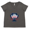 Women's Curvy Collection Fine Jersey V-Neck Tee Thumbnail