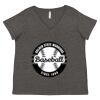 Women's Curvy Collection Fine Jersey V-Neck Tee Thumbnail
