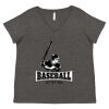 Women's Curvy Collection Fine Jersey V-Neck Tee Thumbnail