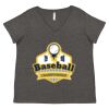 Women's Curvy Collection Fine Jersey V-Neck Tee Thumbnail