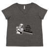 Women's Curvy Collection Fine Jersey V-Neck Tee Thumbnail
