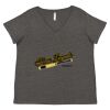 Women's Curvy Collection Fine Jersey V-Neck Tee Thumbnail
