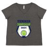 Women's Curvy Collection Fine Jersey V-Neck Tee Thumbnail
