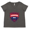 Women's Curvy Collection Fine Jersey V-Neck Tee Thumbnail