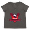 Women's Curvy Collection Fine Jersey V-Neck Tee Thumbnail