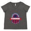 Women's Curvy Collection Fine Jersey V-Neck Tee Thumbnail