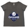 Women's Curvy Collection Fine Jersey V-Neck Tee Thumbnail