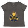 Women's Curvy Collection Fine Jersey V-Neck Tee Thumbnail