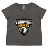 Women's Curvy Collection Fine Jersey V-Neck Tee Thumbnail