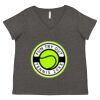 Women's Curvy Collection Fine Jersey V-Neck Tee Thumbnail