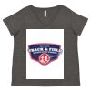 Women's Curvy Collection Fine Jersey V-Neck Tee Thumbnail