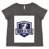 Women's Curvy Collection Fine Jersey V-Neck Tee Thumbnail
