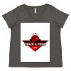 Women's Curvy Collection Fine Jersey V-Neck Tee Thumbnail